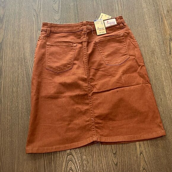 NWT Comfort Denim Mini Skirt Belted Size 9/10 - Picture 7 of 8